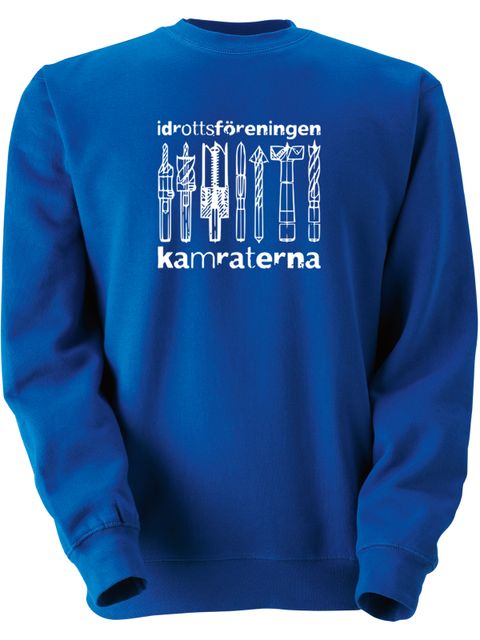 Collegetröja, Blå - Bits